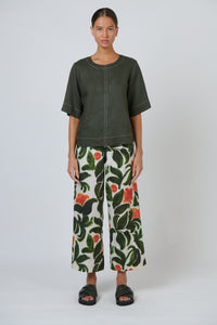 Naturals by O&J Linen Top in Topiary GA724A