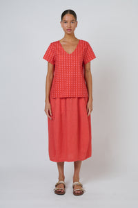 Naturals by O&J Linen Skirt in Sunset Strip GA639