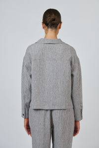 Naturals by O & J Linen Jacket in Rue GA732