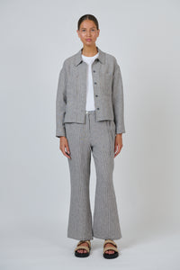 Naturals by O & J Linen Jacket in Rue GA732