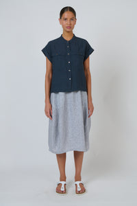 Naturals by O&J Linen Top in Gunsmoke GA734