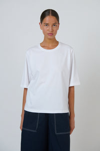 Naturals by O & J Cotton Top in White GA743