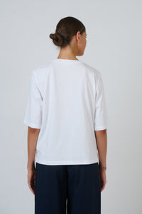 Naturals by O & J Cotton Top in White GA743
