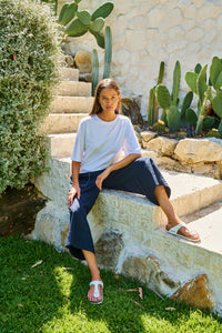 Naturals by O & J Cotton Top in White GA743