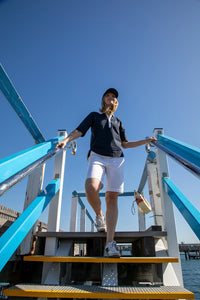 Goondiwindi Cotton 3/4 Sleeve Polo in Navy 3307