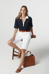 Goondiwindi Cotton 3/4 Sleeve Polo in Navy 3307