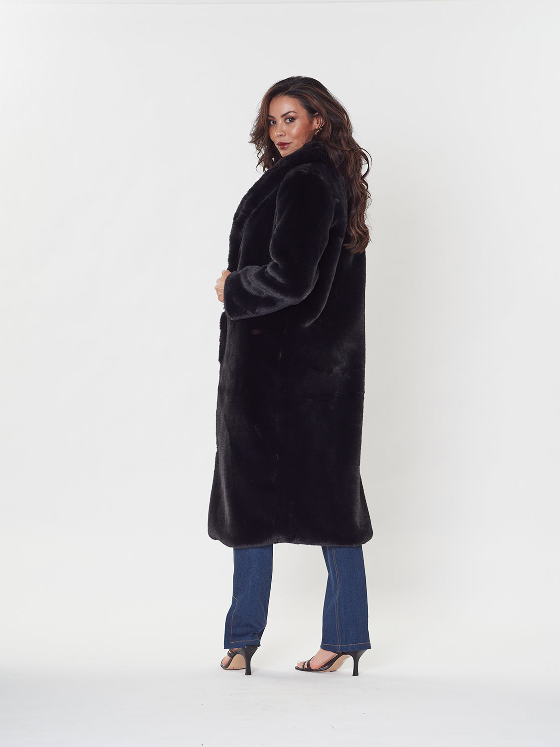 Honey & Beau Run Wild Fur Coat HC241008AEM