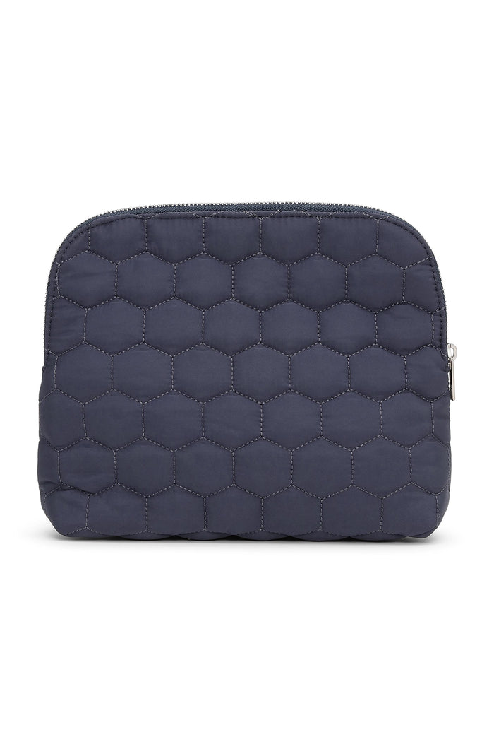 Ilse Jacobsen Makeup Pouch in Dark Indigo HONEYBAG03