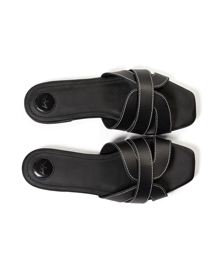 Mos Mosh Sicily Leather Contrast Slipper 163780