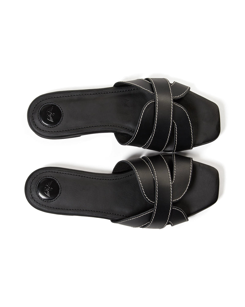 Mos Mosh Sicily Leather Contrast Slipper 163780