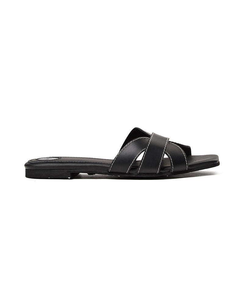 Mos Mosh Sicily Leather Contrast Slipper 163780