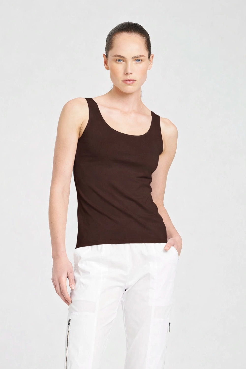 Mela Purdie Singlet in Hide F01 226