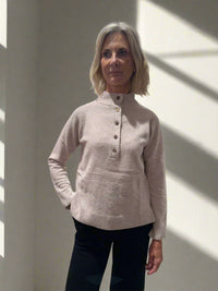 Mansted Hadid Yak Blend Button Placket