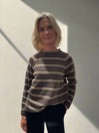 Mansted Zorel Stripe Yak Funnel Neck