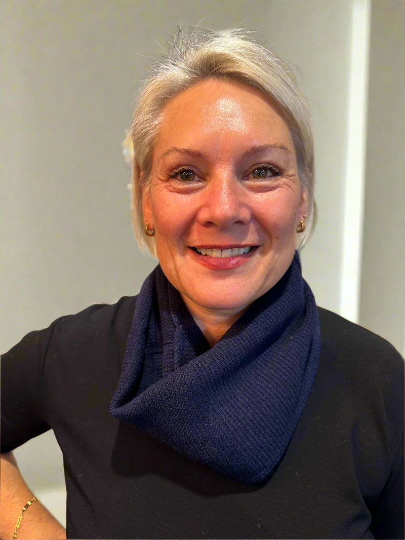 Bridge & Lord Block Textured Loop Scarf BL5636