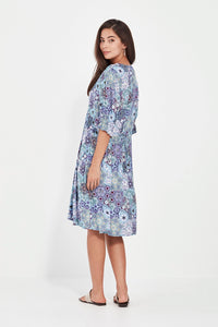 Verge Illusion Dress in Blue 9962BR