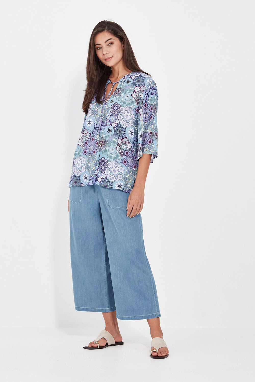 Verge Illusion Top in Blue 9963BR