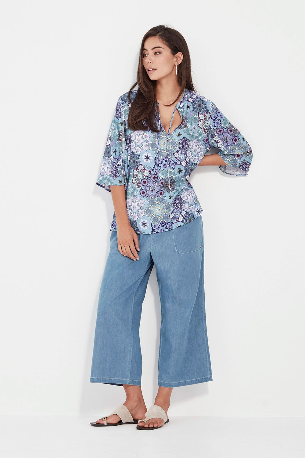 Verge Illusion Top in Blue 9963BR