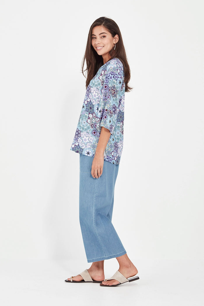 Verge Illusion Top in Blue 9963BR