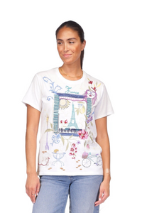 Johnny Was Crew Neck Tee - Paris J12225-3
