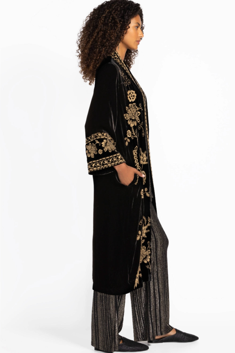 Johnny Was Velvet Kimono Coat - Nyomi J42024-O