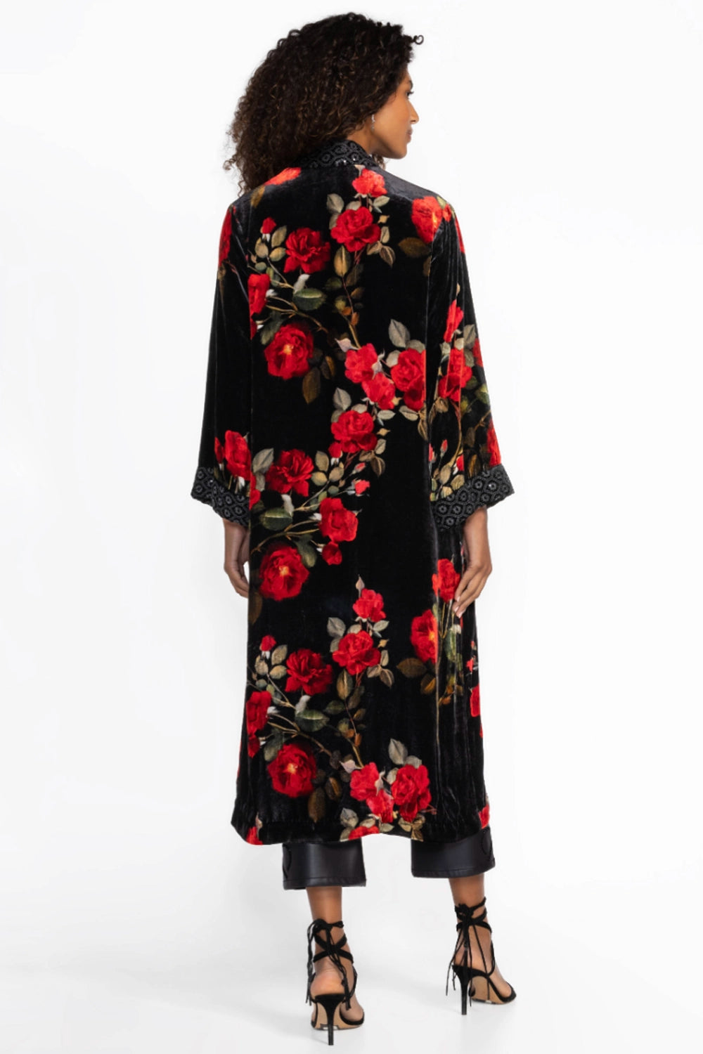 Johnny Was Velvet Kimono Coat- Rosana J42224-O