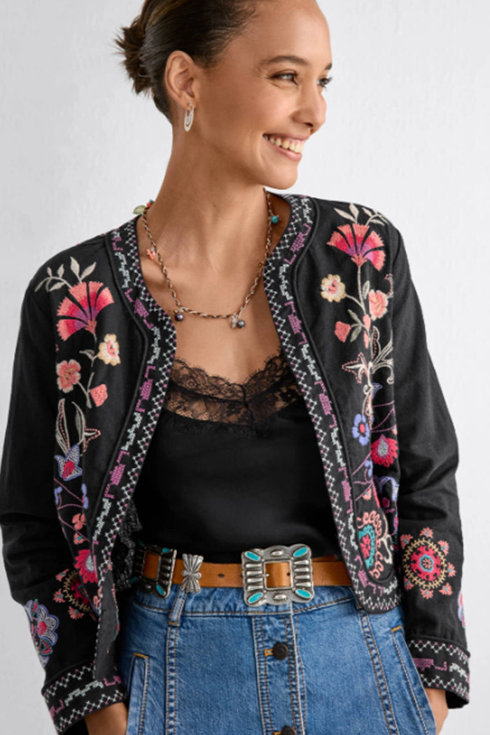 Johnny Was Linen Bolero Jacket - Gloria J43625-6