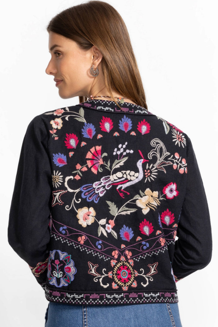 Johnny Was Linen Bolero Jacket - Gloria J43625-6