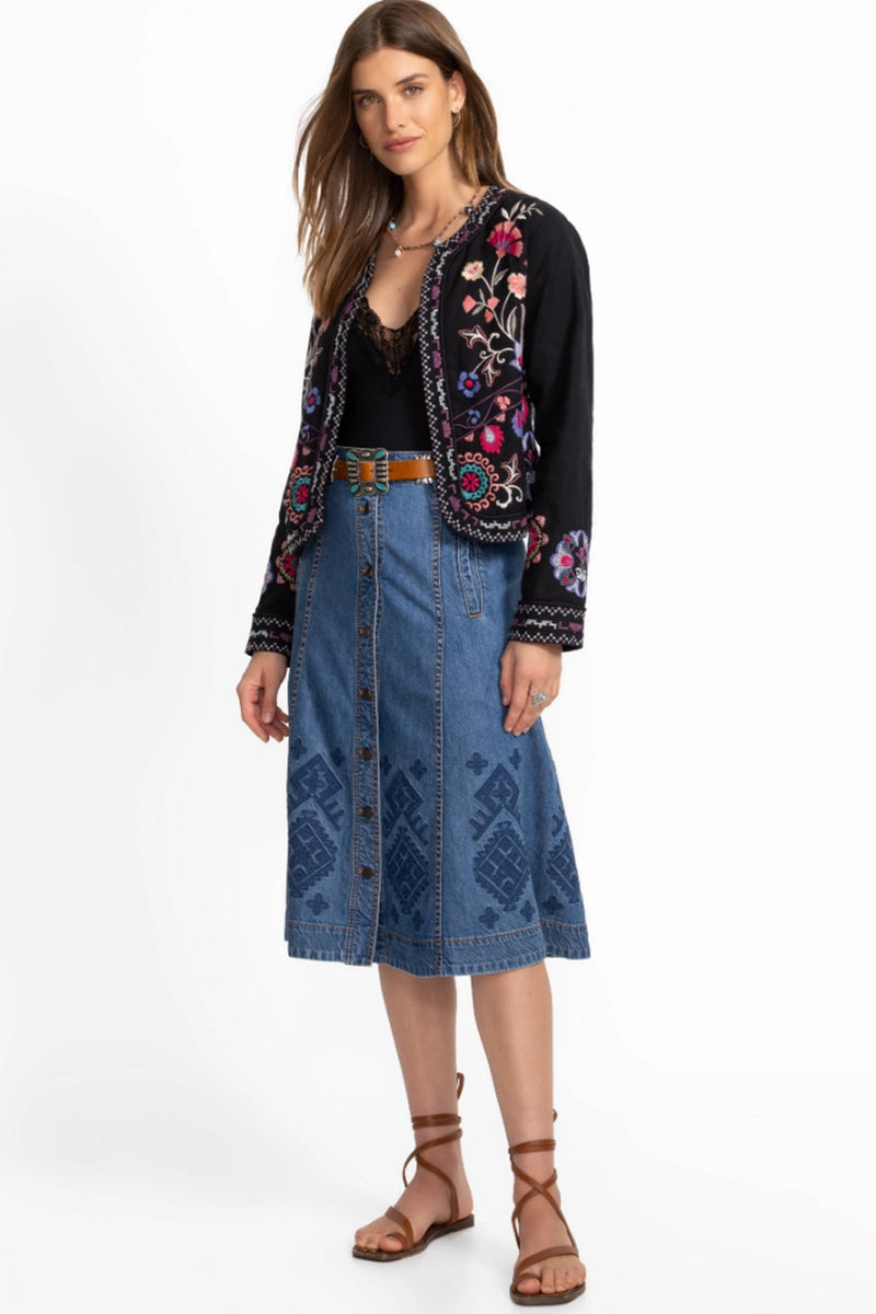 Johnny Was Linen Bolero Jacket - Gloria J43625-6