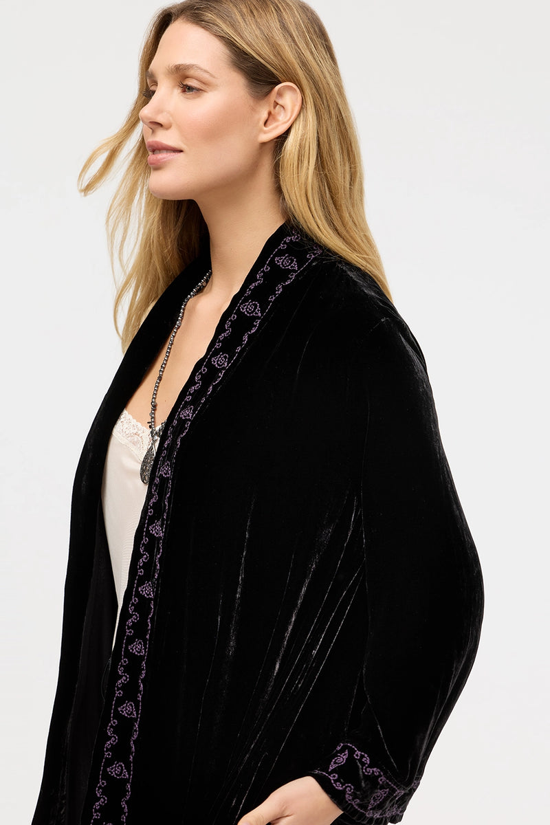 Johnny Was Velvet Kimono Coat - Molly J44525-O - Pre-Order December Delivery