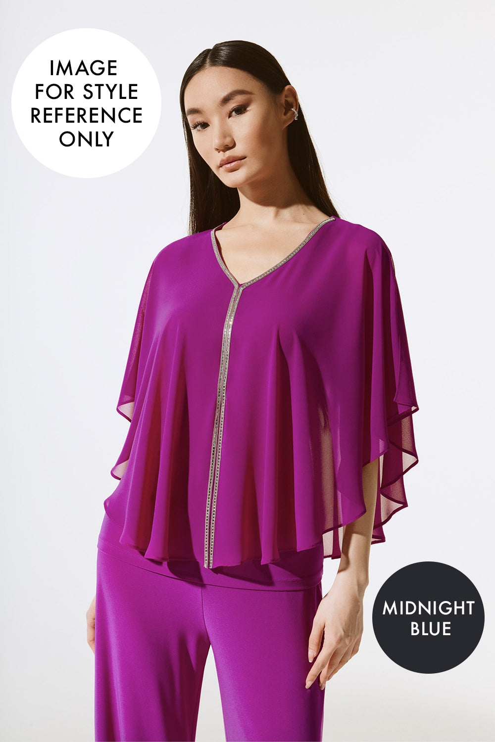 Joseph Ribkoff Chiffon Poncho Top Jr243707