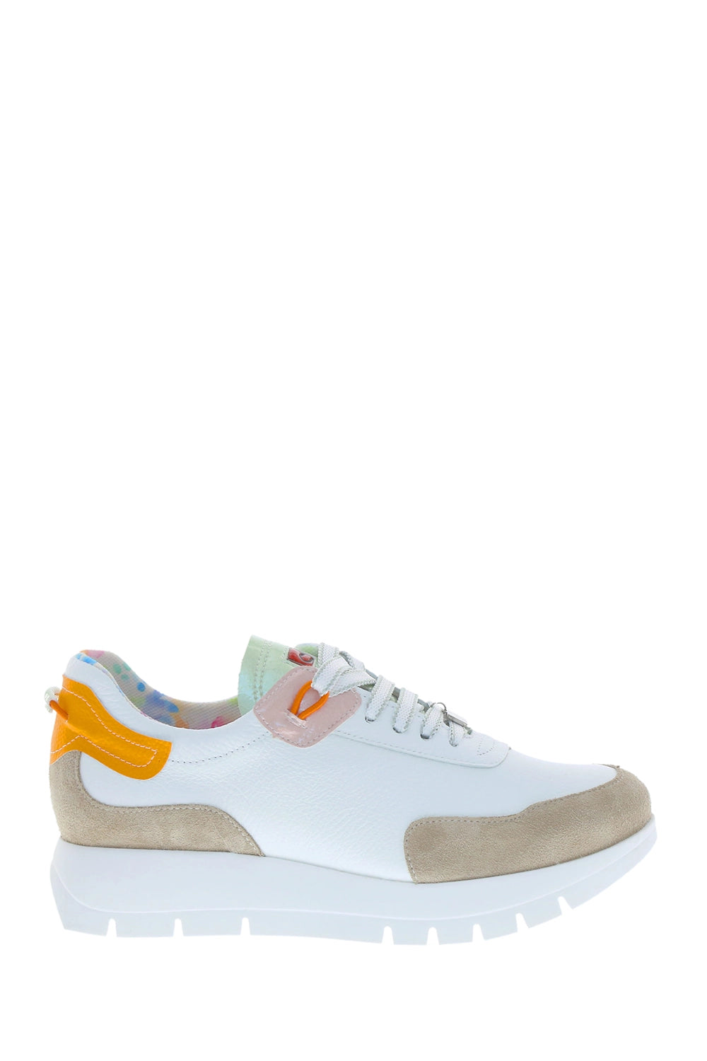 Jose Saenz Sneakers in White/Beige/Multi JS-2287-BG-6