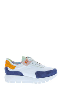 Jose Saenz Sneakers in White/Navy/Multi JS-2287-COMB2