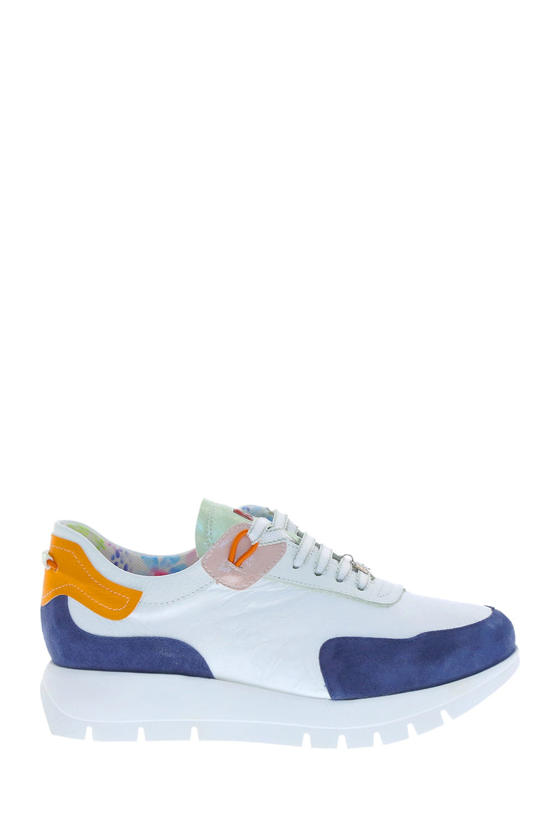 Jose Saenz Sneakers in White/Navy/Multi JS-2287-COMB2