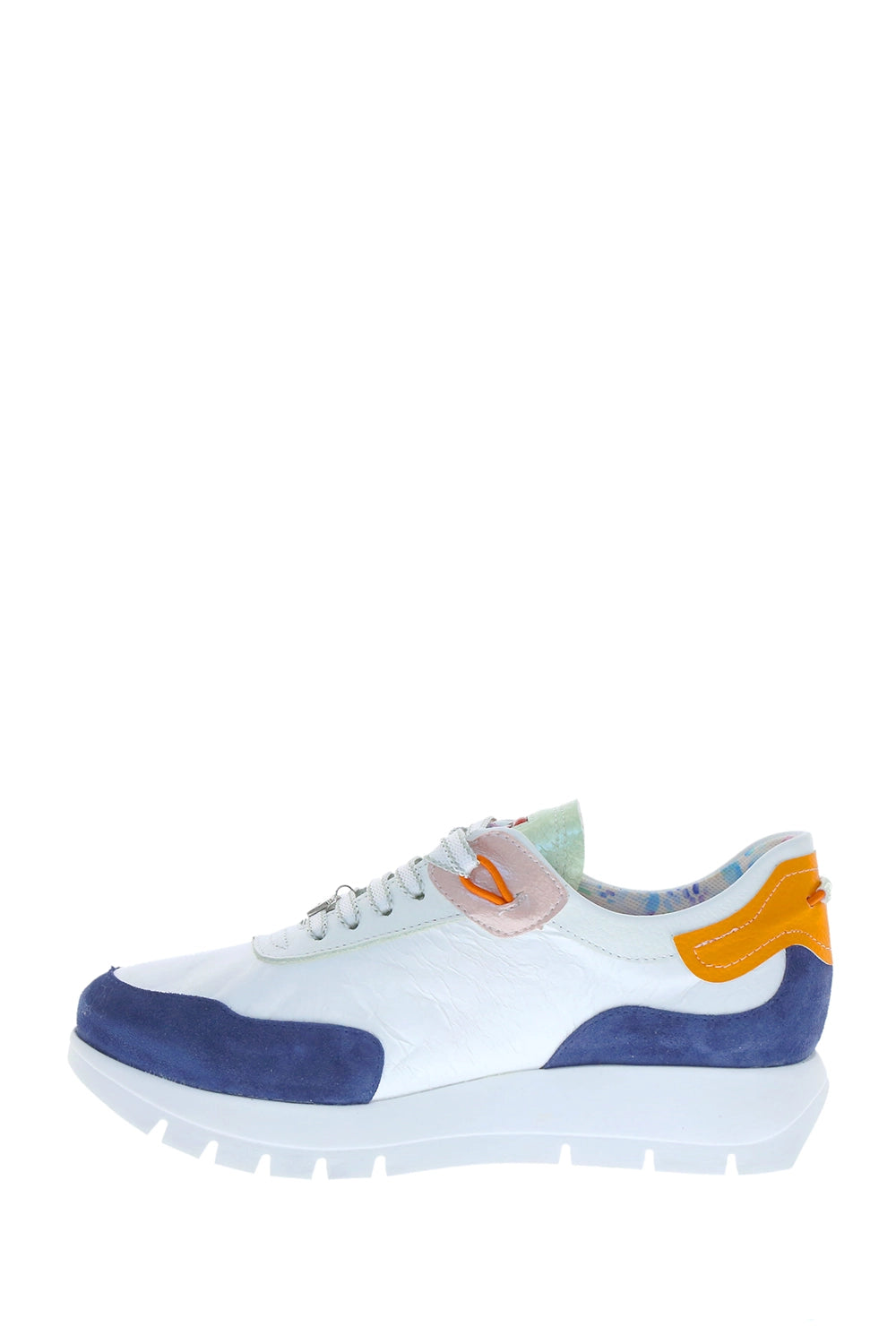 Jose Saenz Sneakers in White/Navy/Multi JS-2287-COMB2