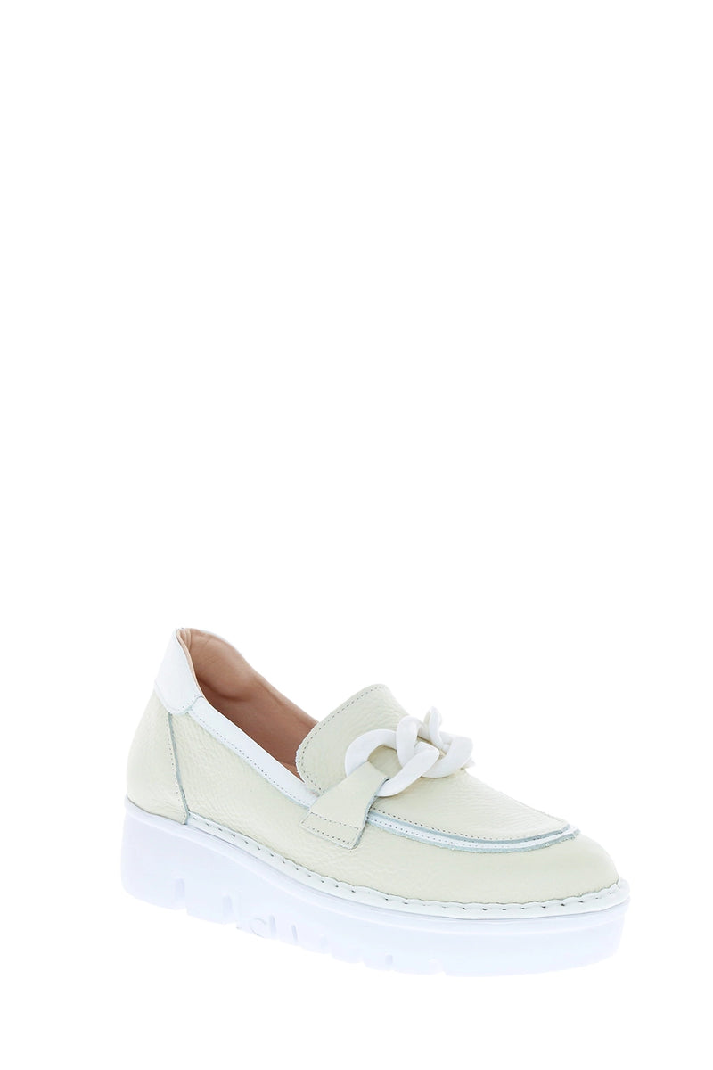 Jose Saenz Loafer in White JS-4425-BG