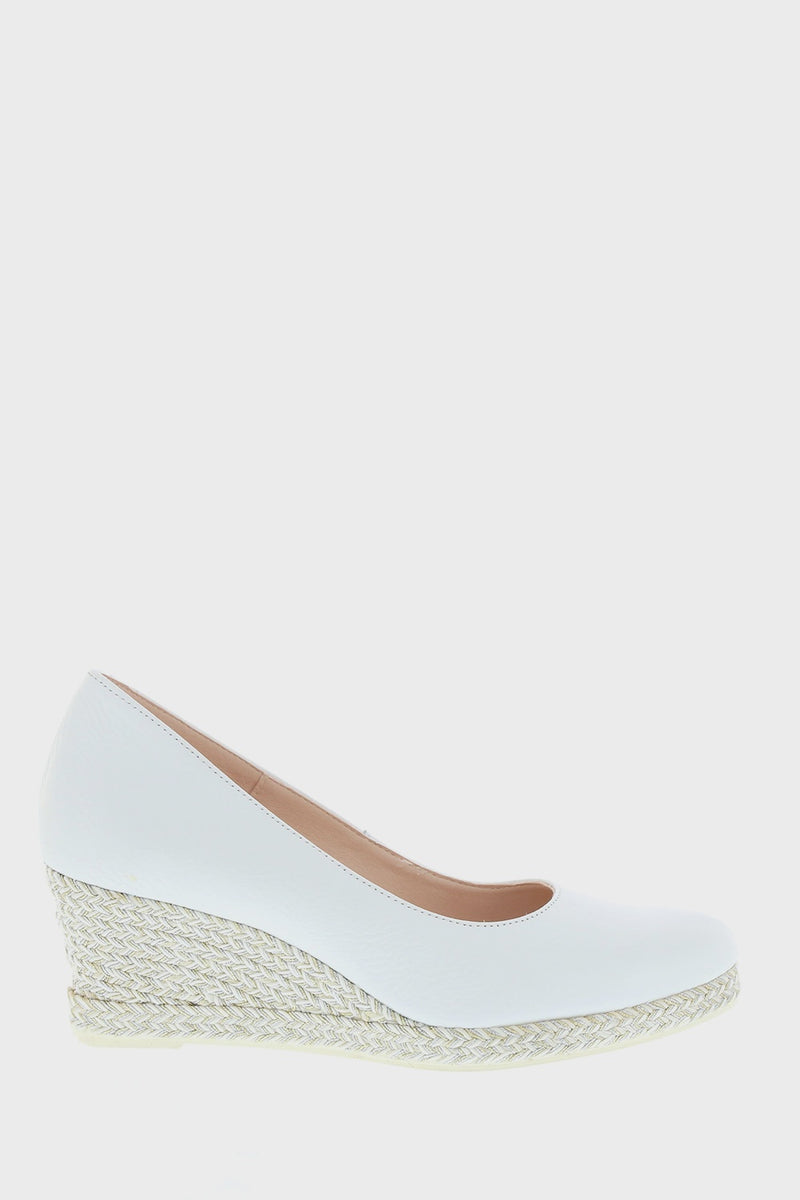Jose Saenz Espadrilles Wedge in White JS-6019-BG