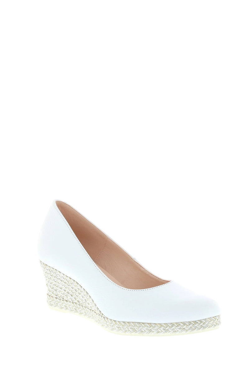 Jose Saenz Espadrilles Wedge in White JS-6019-BG