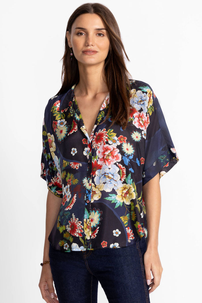 Johnny Was The Audrey Short Sleeve Shirt - Advestia C10725-7 - Pre-Order September Delivery
