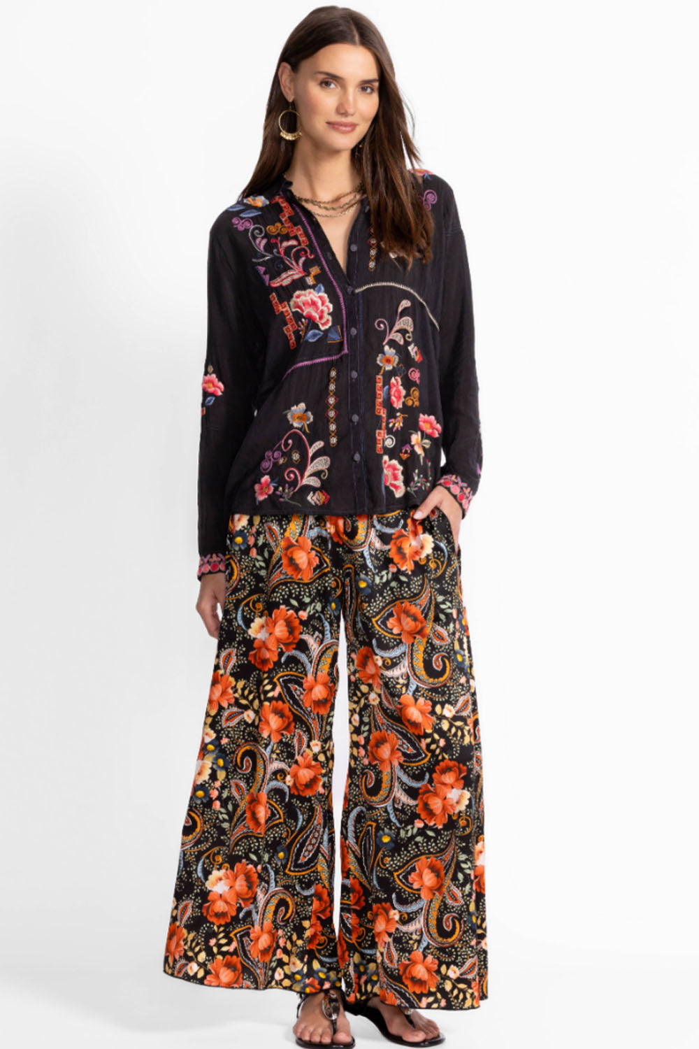 Johnny Was Marcia Shirt - Fatima C14625-7 - Pre-Order September Delivery