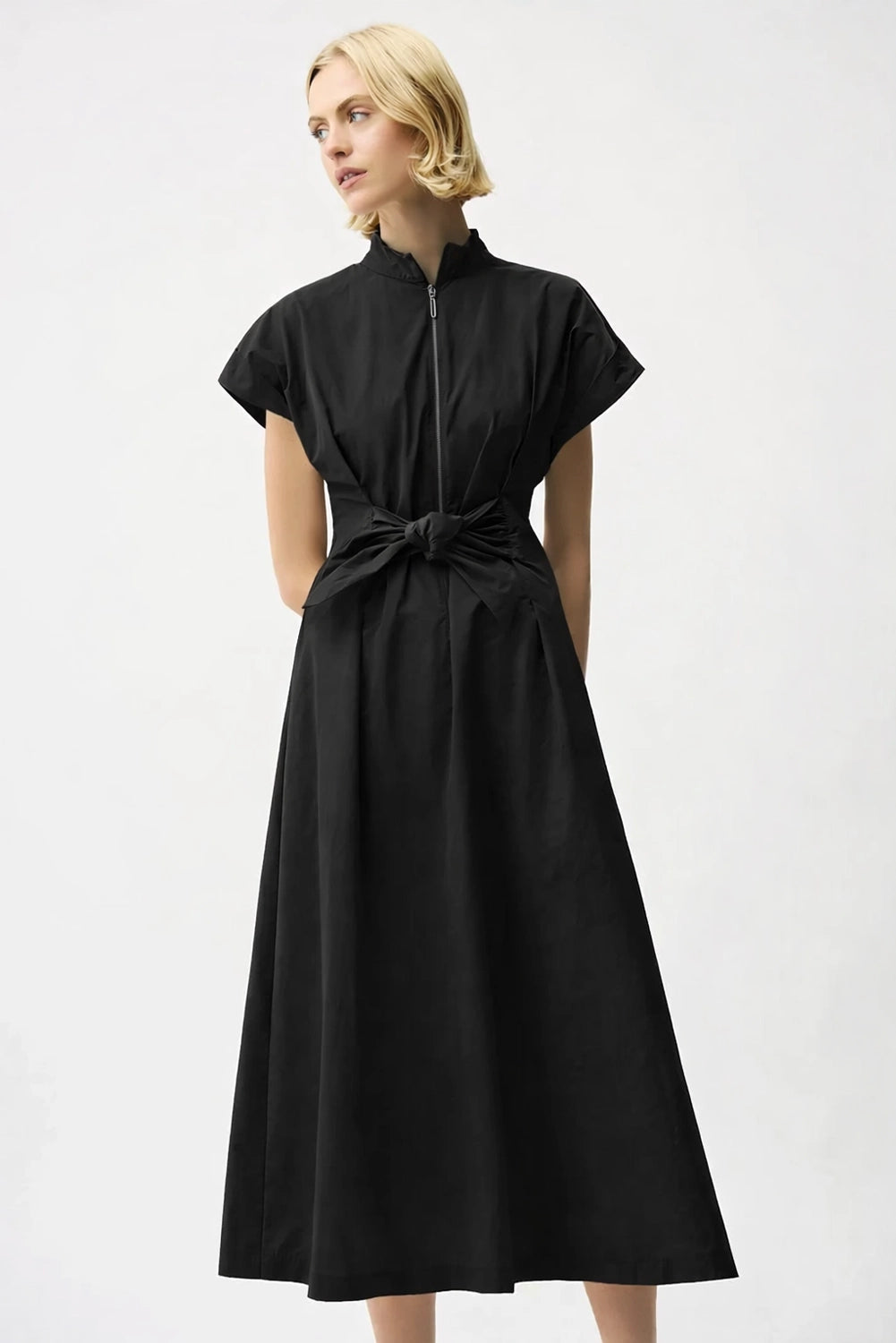 Joseph Ribkoff Memory Fit And Flare Dress With Tie Waist Jr261177