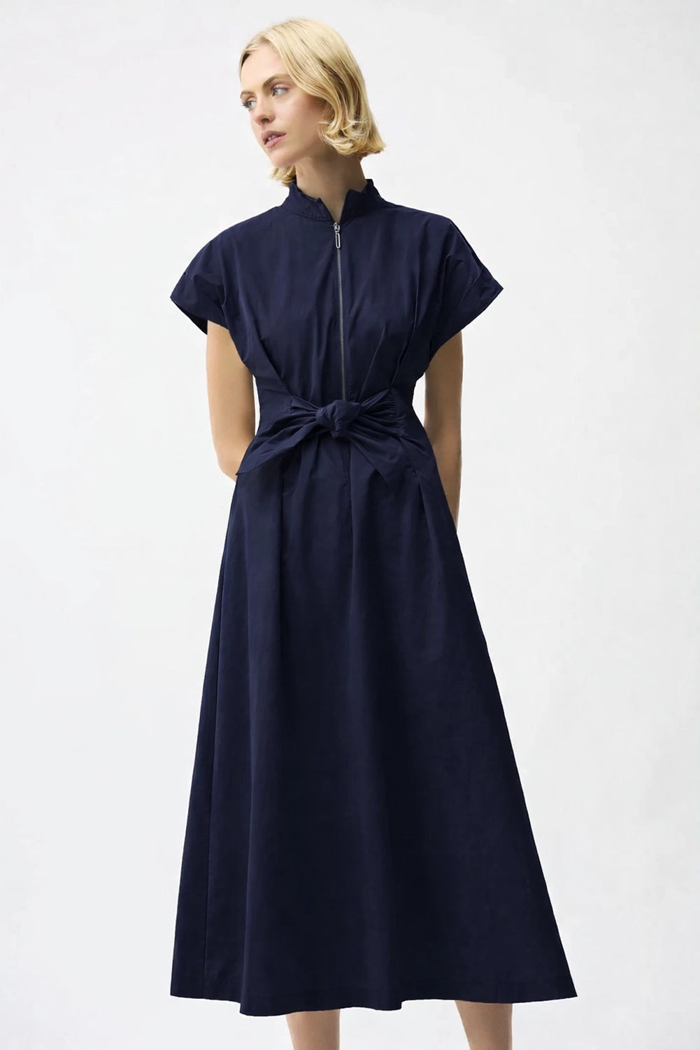 Joseph Ribkoff Memory Fit And Flare Dress With Tie Waist Jr261177
