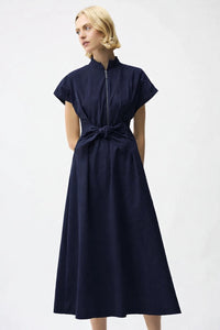 Joseph Ribkoff Memory Fit And Flare Dress With Tie Waist Jr261177