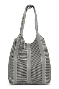Ilse Jacobsen Knitted Bag in Black KNITTY01