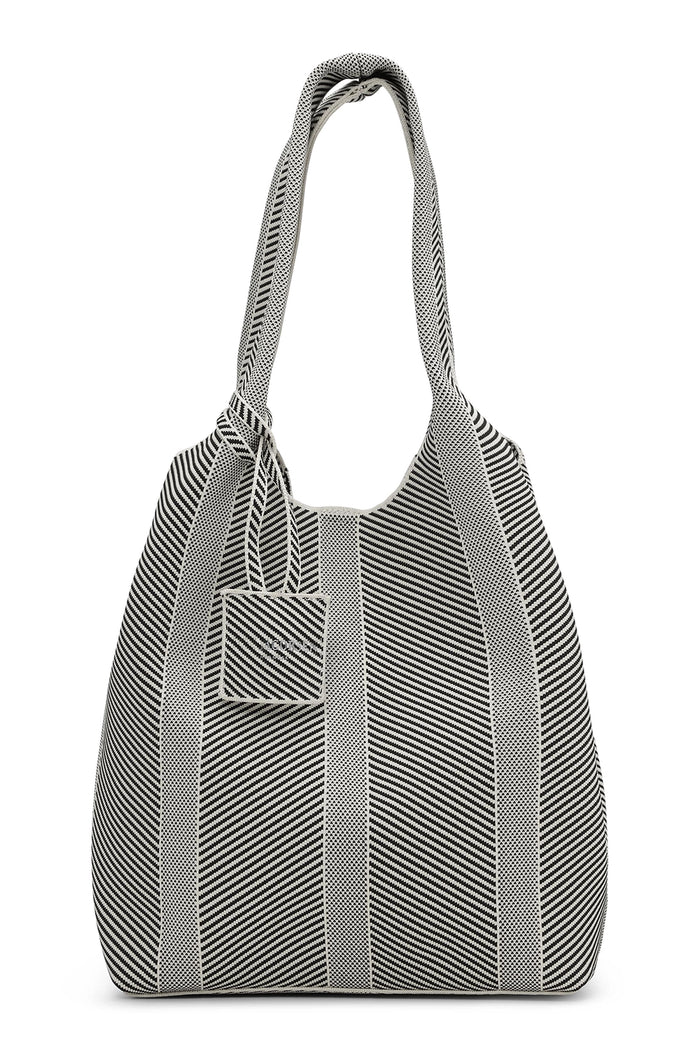 Ilse Jacobsen Knitted Bag in Black KNITTY01