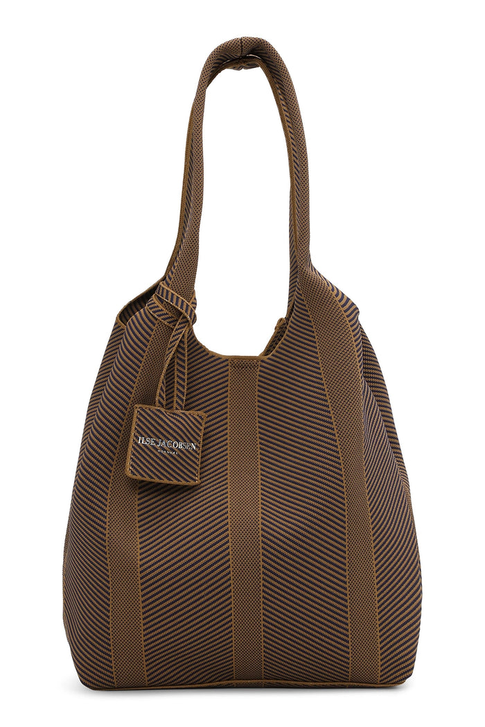 Ilse Jacobsen Knitted Bag in Brown KNITTY01