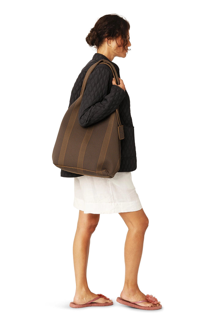 Ilse Jacobsen Knitted Bag in Brown KNITTY01
