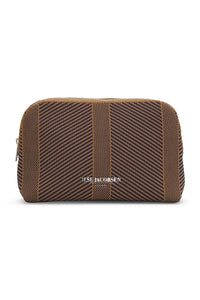 Ilse Jacobsen Knitted Makeup Bag in Brown KNITTY02