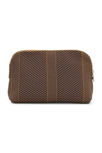 Ilse Jacobsen Knitted Makeup Bag in Brown KNITTY02