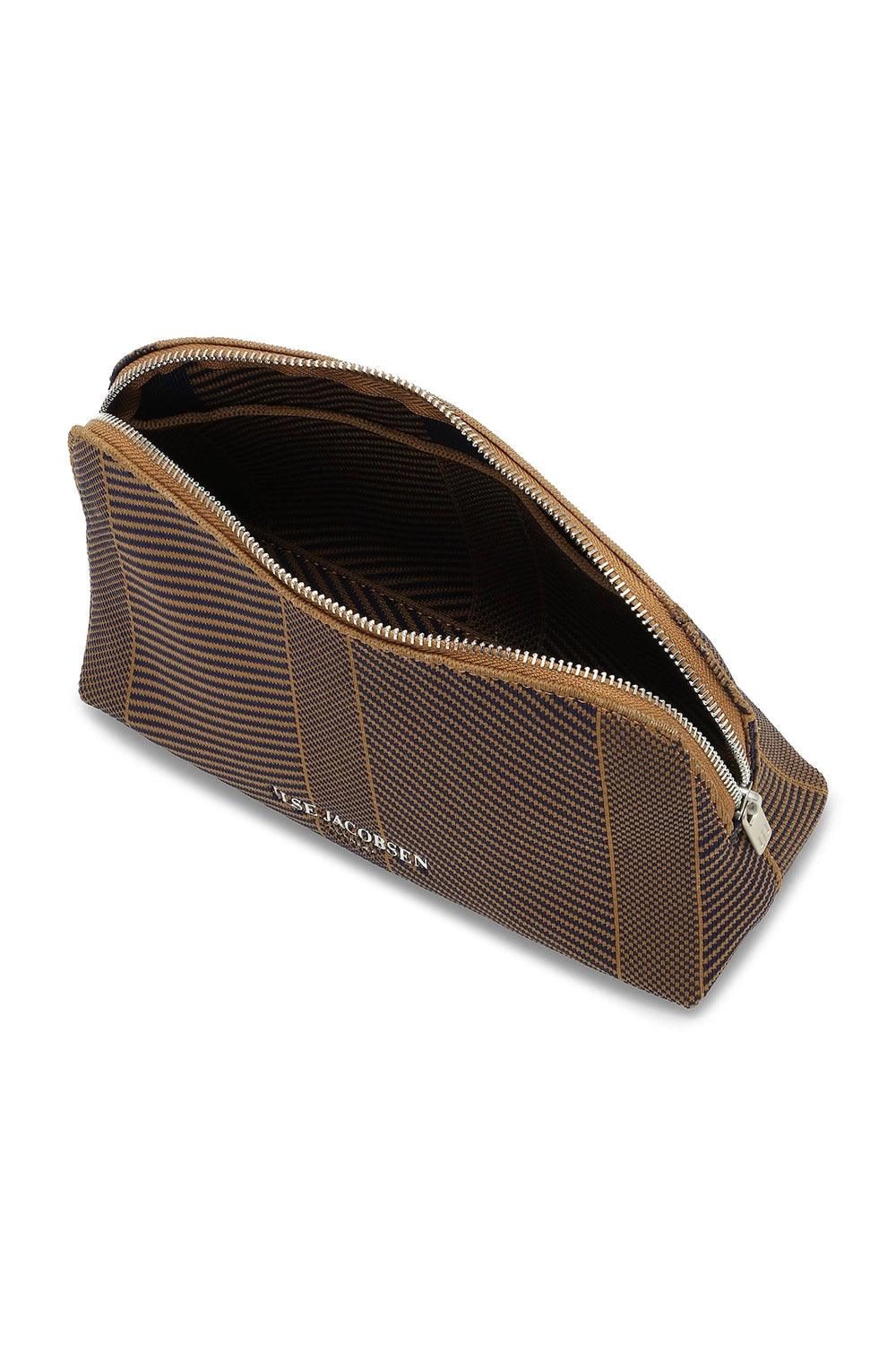 Ilse Jacobsen Knitted Makeup Bag in Brown KNITTY02